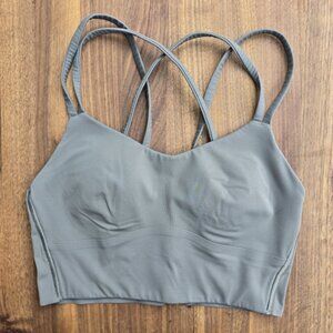 Lululemon Like A Cloud - Long Line Bra • Grey Sage • Size 2